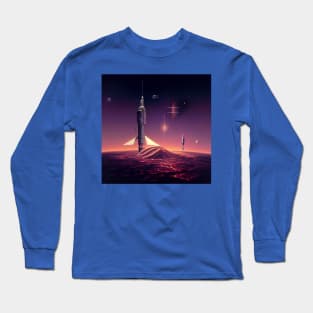 Interplanetary Spaceport Long Sleeve T-Shirt